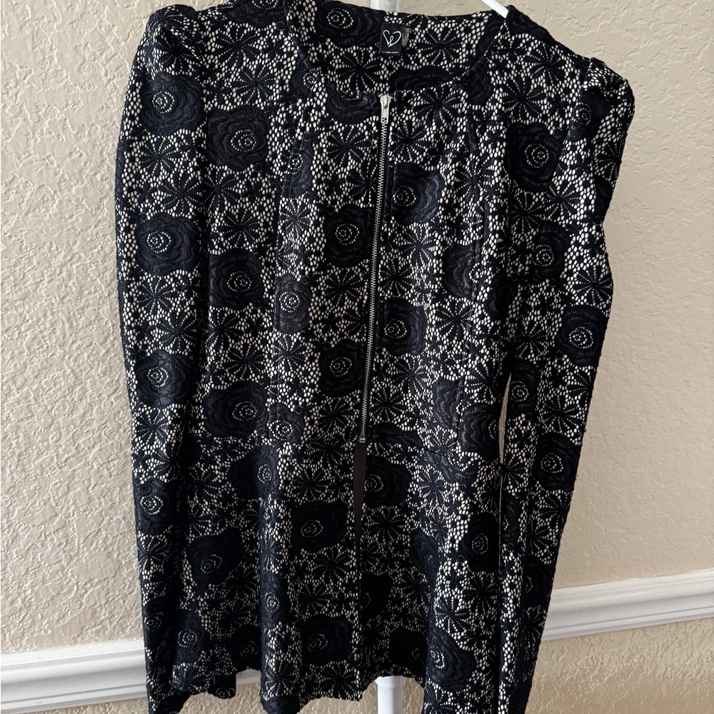 Windsor Black and Cream Lace Jacket